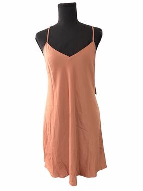 Copper Slip Dress with Racerback